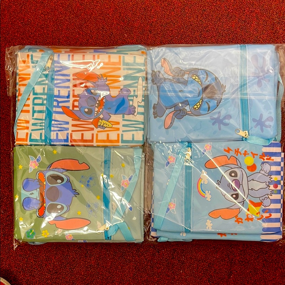 Stitch Kids Accessories Bag Set - Blue, Green, Multicolor